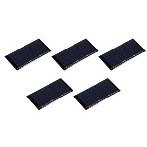 meccanixity mini solar panel cell 1.5v 160ma 0.24w 60mm x 30mm for diy electric power project pack of 5