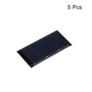 MECCANIXITY Mini Solar Panel Cell 1.5V 160mA 0.24W 60mm x 30mm for DIY Electric Power Project Pack of 5