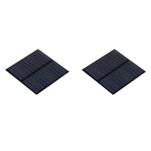 meccanixity mini solar panel cell 5.5v 110ma 0.605w 70mm x 70mm for diy electric power project pack of 2