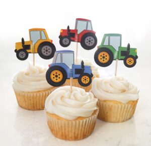 24 trucks cupcake toppers (tractor trucks)