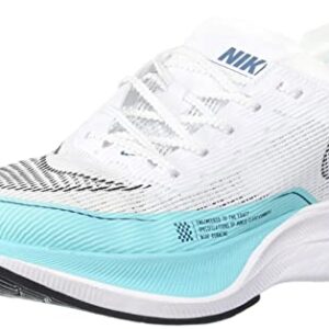 Nike Womens ZoomX Vaporfly Next%2, White/Black-Aurora Green, Size 8.5