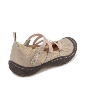 JBU by Jambu Women's Seashell Water Ready Mary Jane Flat, Taupe, 9