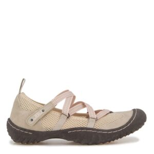 JBU by Jambu Women's Seashell Water Ready Mary Jane Flat, Taupe, 9