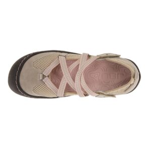 JBU by Jambu Women's Seashell Water Ready Mary Jane Flat, Taupe, 9