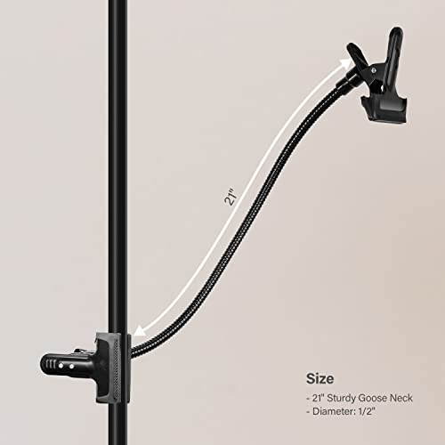 LimoStudio (2 Pack) Heavy Duty Photography Lighting Stand Flash Magic Clamps with Flex Arm, Gooseneck Mount for Table Top Mount, Multi Purpose Super Clamps, AGG3275