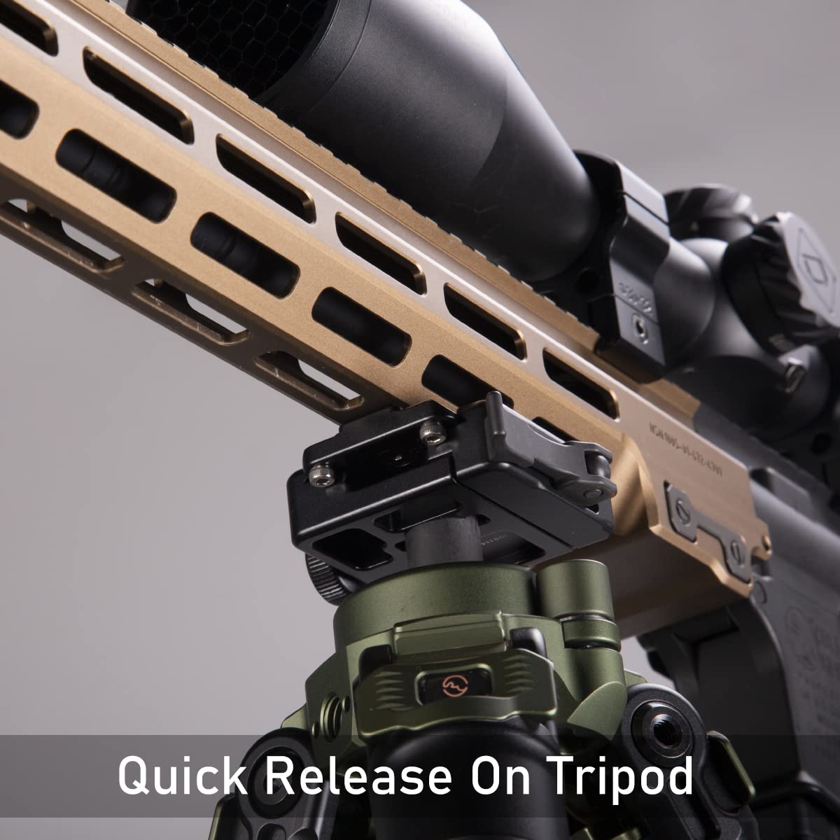 Mlok Arca Swiss Tripod Mount Plate, Mlok to Arca(ARCA-Swiss)/RRS(Really Right Stuff) Dovetail Rail Adapter, Mlok Convert to ARCA/RRS Quick Release Plate Rail,Mlok Hunting Tripod Mount Adapter