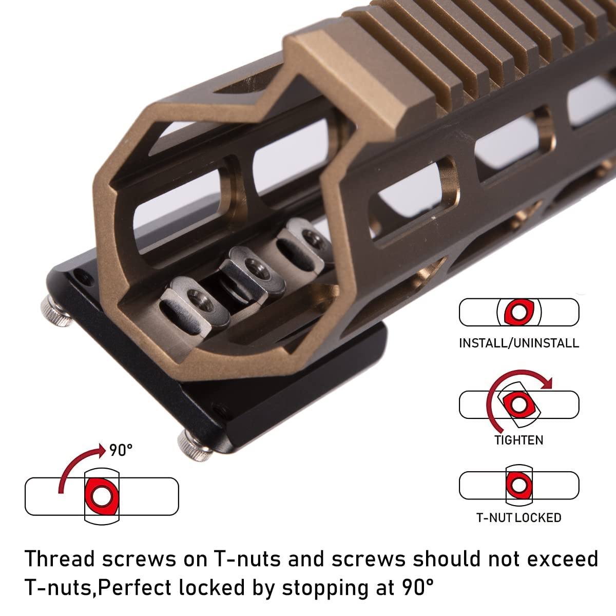 Mlok Arca Swiss Tripod Mount Plate, Mlok to Arca(ARCA-Swiss)/RRS(Really Right Stuff) Dovetail Rail Adapter, Mlok Convert to ARCA/RRS Quick Release Plate Rail,Mlok Hunting Tripod Mount Adapter