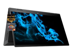 hp 2022 envy x360 2-in-1 15.6" fhd touchscreen convertible laptop, amd 6-core ryzen 5 5625u (beat i7-7500u), 16gb ram, 1tb ssd, backlit keyboard, webcam, fast charge, hdmi, windows 11, rokc mousepad