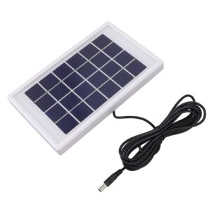 Solar panel charger, 3W 6V Lightweight portable High stability 3W 6V Solar panel High conversion efficiency for outdoor use