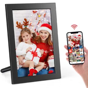 digital picture frame 10.1 inch wi-fi digital photo frame, smart wi-fi photo frame electronic with 32gb storage ips display, easy setup to share photos or videos by frameo app anywhere anytime