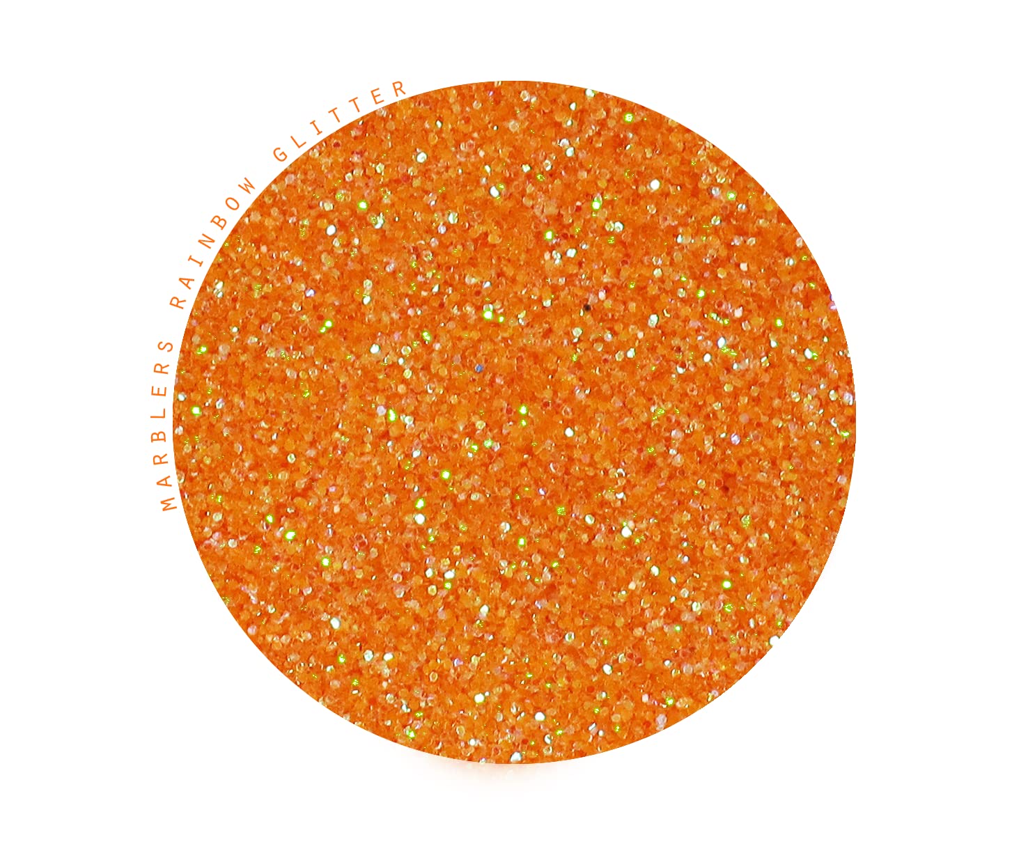 MARBLERS Holographic Face & Body Glitter [Rainbow Orange] 0.18oz (5g) | Chunky | Chopped | Flake | Non-Toxic | Vegan | Cruelty-Free | Festival, Rave & Party Makeup | Eye, Hair, Nail Polish, Eyeshadow