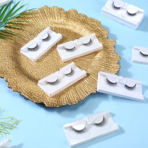 32 Pairs Self Adhesive Eyelashes with Tweezers, Reusable Adhesive False Eyelashes No Glue Natural Look Fake Eyelashes Waterproof Pre Glued Eyelashes Bulk for Women Girls Gift