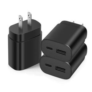 super fast charger type c, 25w usb c wall charger, dual port fast charging block for samsung galaxy s22/s22 ultra/s22+/s21/s21ultra/s21+/s20/s20ultra/note20/note 20ultra/note10+