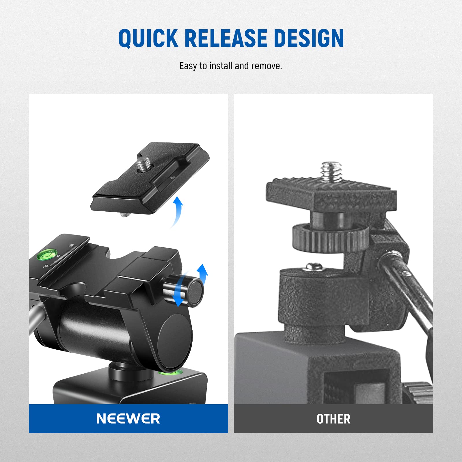 NEEWER Car Window Mount Holder for Spotting Scope with Pan Handle, Heavy Duty Suitable for SLR Camera and Telescope, 360° Pan and 120° Tilt for Observing Wildlife, Bird Watching & Scouting