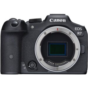 Canon EOS R7 Mirrorless Camera (5137C002) + Sony 64GB Tough SD Card + Bag + Charger + LPE6 Battery + Card Reader + Corel Photo Software + HDMI Cable + Flex Tripod + Hand Strap + More (Renewed)