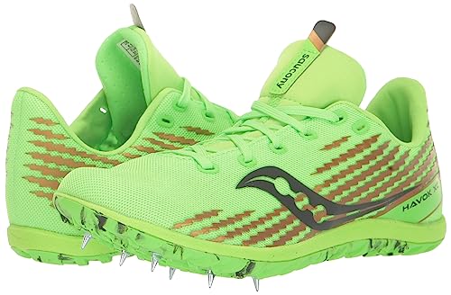 Saucony Women's Havok XC3 Sneaker, Slime, 9