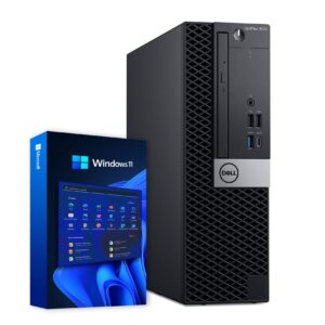 dell 5070 small desktop computer (sff) | hexa core intel i5 (3.20ghz) | 16gb ddr4 ram | 500gb ssd solid state + 1tb hdd | wifi + bluetooth | windows 11 pro | home or office pc (renewed)