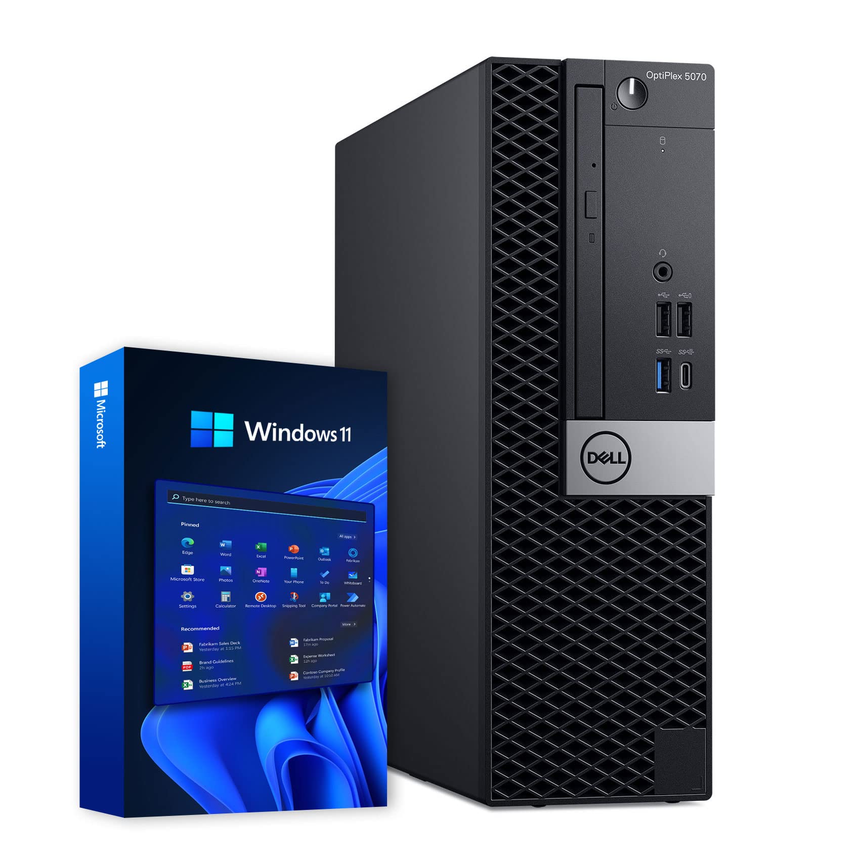 Dell 5070 Small Desktop Computer (SFF) | Hexa Core Intel i5 (3.20GHz) | 16GB DDR4 RAM | 500GB SSD Solid State + 1TB HDD | WiFi + Bluetooth | Windows 11 Pro | Home or Office PC (Renewed)