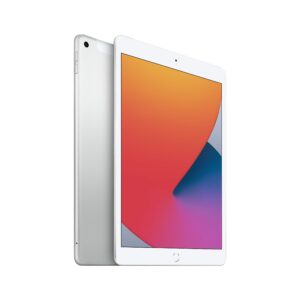 2020 Apple iPad (10.2-inch, WiFi + Cellular, 32GB) - Silver (Renewed Premium)
