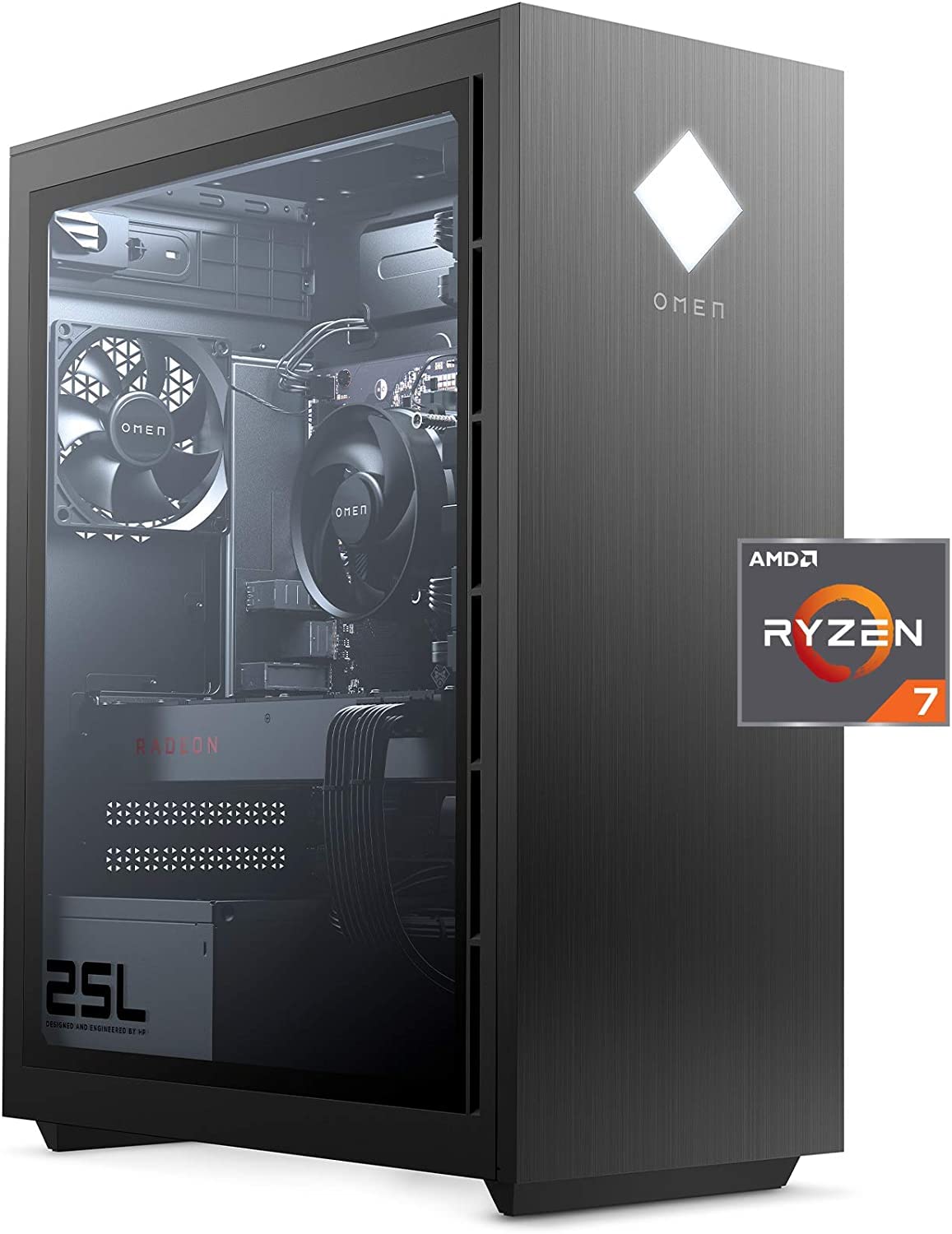 OMEN 2022 Newest Upgraded 25L Gaming Desktop PC, Geforce RTX 3060, AMD Ryzen 7 3700X, 32 GB DDR4 RAM, 1TB SSD+2TB HDD, Windows 11, VR Ready, RGB Lighting