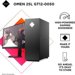 OMEN 2022 Newest Upgraded 25L Gaming Desktop PC, Geforce RTX 3060, AMD Ryzen 7 3700X, 32 GB DDR4 RAM, 1TB SSD+2TB HDD, Windows 11, VR Ready, RGB Lighting