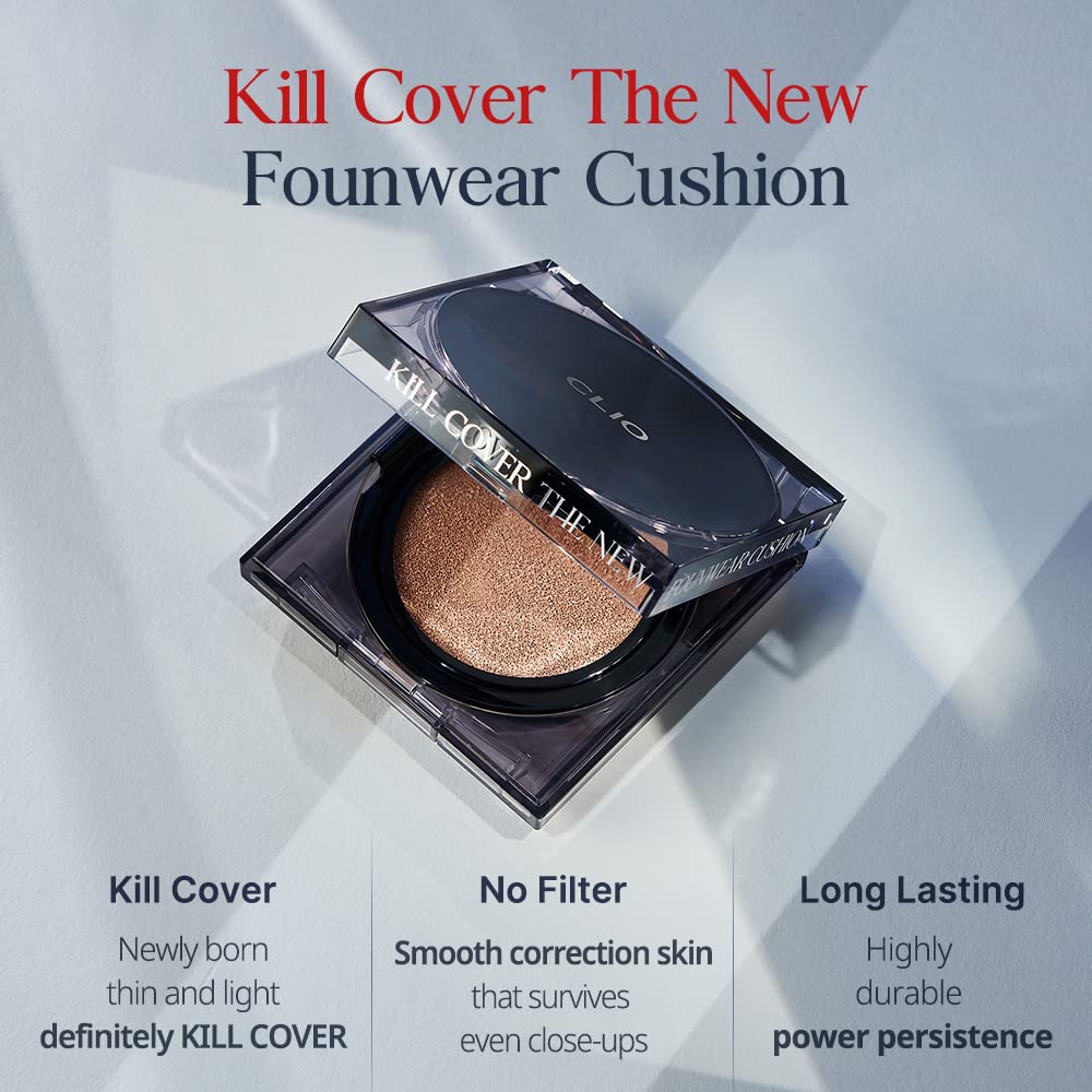 CLIO Kill Cover The New Founwear Cushion Refill Included (15g*2, 4 GINGER)