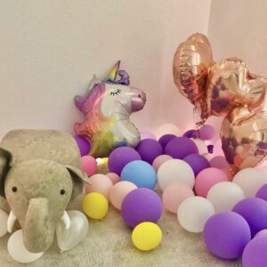 Unicorn Balloons Unicorn Birthday Party Decorations for Girls with Heart Star Rainbow Balloons Wedding Baby Shower Unicorn Party Supplies (Number 5)