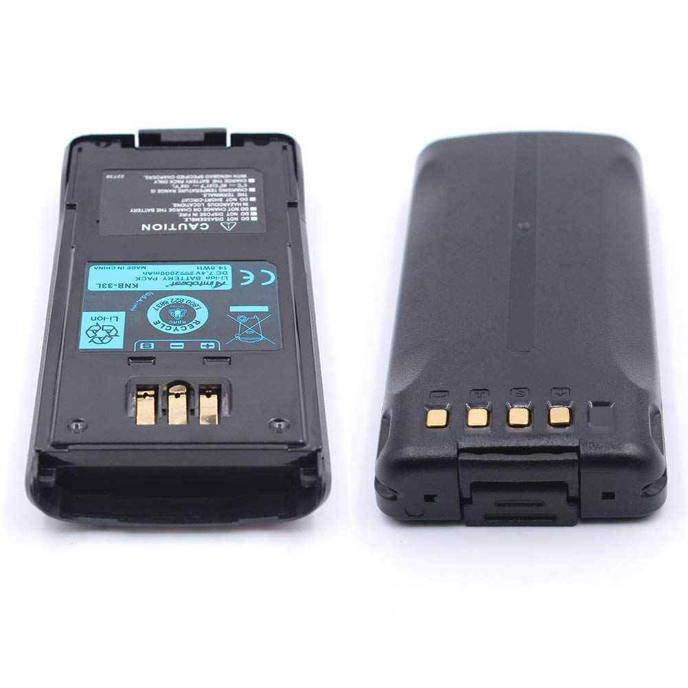 KSC-32 Charger with KNB-33L 2000mAh Li-ion Battery Compatible for TK2180 TK3180 TK5210 TK5310 TK5410 NX-410 NX-411