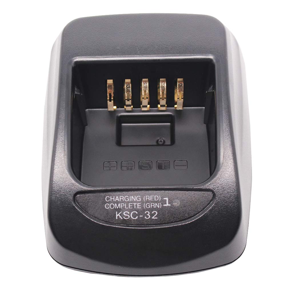 KSC-32 Charger with KNB-33L 2000mAh Li-ion Battery Compatible for TK2180 TK3180 TK5210 TK5310 TK5410 NX-410 NX-411