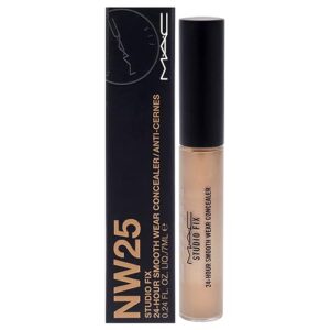studio fix 24 hour smooth wear concealer - nw25 by mac for women - 0.24 oz concealer