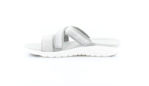 ryka womens sage slip on casual slide sandals gray 7.5 medium (b,m)