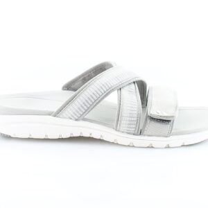 Ryka Womens SAGE Slip On Casual Slide Sandals Gray 7.5 Medium (B,M)