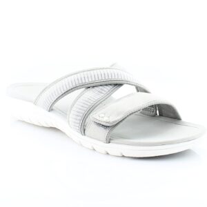 Ryka Womens SAGE Slip On Casual Slide Sandals Gray 7.5 Medium (B,M)