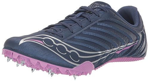 Saucony Women's Spitfire 5 Sneaker, Indigo/Grape, 7