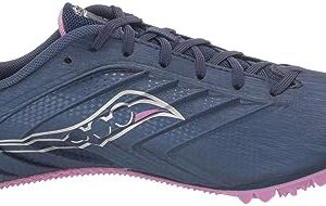 Saucony Women's Spitfire 5 Sneaker, Indigo/Grape, 7