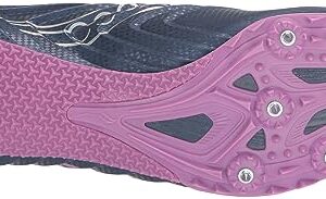 Saucony Women's Spitfire 5 Sneaker, Indigo/Grape, 7