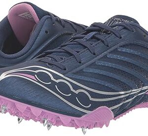 Saucony Women's Spitfire 5 Sneaker, Indigo/Grape, 7