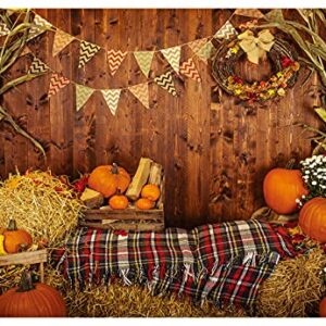 YYNXSY 10X8FT Thanksgiving Autumn Background Autumn Pumpkins to The Countryside Photography Background Harvest Harvest Harvest Background Party Supplies Cake Table Decoration Banner Portrait YY-2501