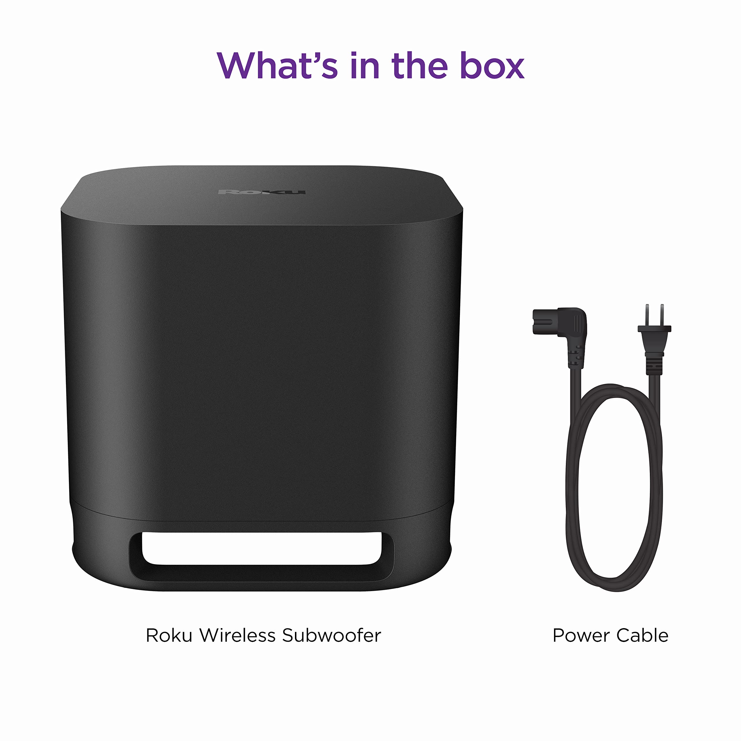 Roku Wireless Bass Pro, Subwoofer for Roku Streambar, Roku Streambar Pro, and Roku Wireless Speakers