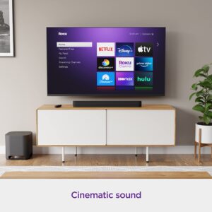 Roku Wireless Bass Pro, Subwoofer for Roku Streambar, Roku Streambar Pro, and Roku Wireless Speakers