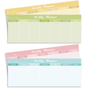120 sheets weekly planner notepad tear off weekly planning pad weekly to do list notepad weekly schedule pad weekly calendar for planner habit tracker reminder studying office school supplies
