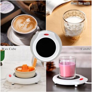 ASAWASA Coffee Mug Warmer, Candle Warmers for Large Jar, Safely Releases Scents Without a Flame, Enjoy Your Warm Coffee Tea and Milk, Gifts for Festival Birthday Men Women Mom Dad.