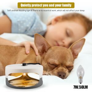 2 Pack Flea Traps for Inside Your Home with 4 Sticky Disc & 6 Bulbs & 2 Electric Wires, Flea Killer Indoor Bed Bug Trap Pest Control, Non Toxic & Harmless, Friendly to Pets & Kids