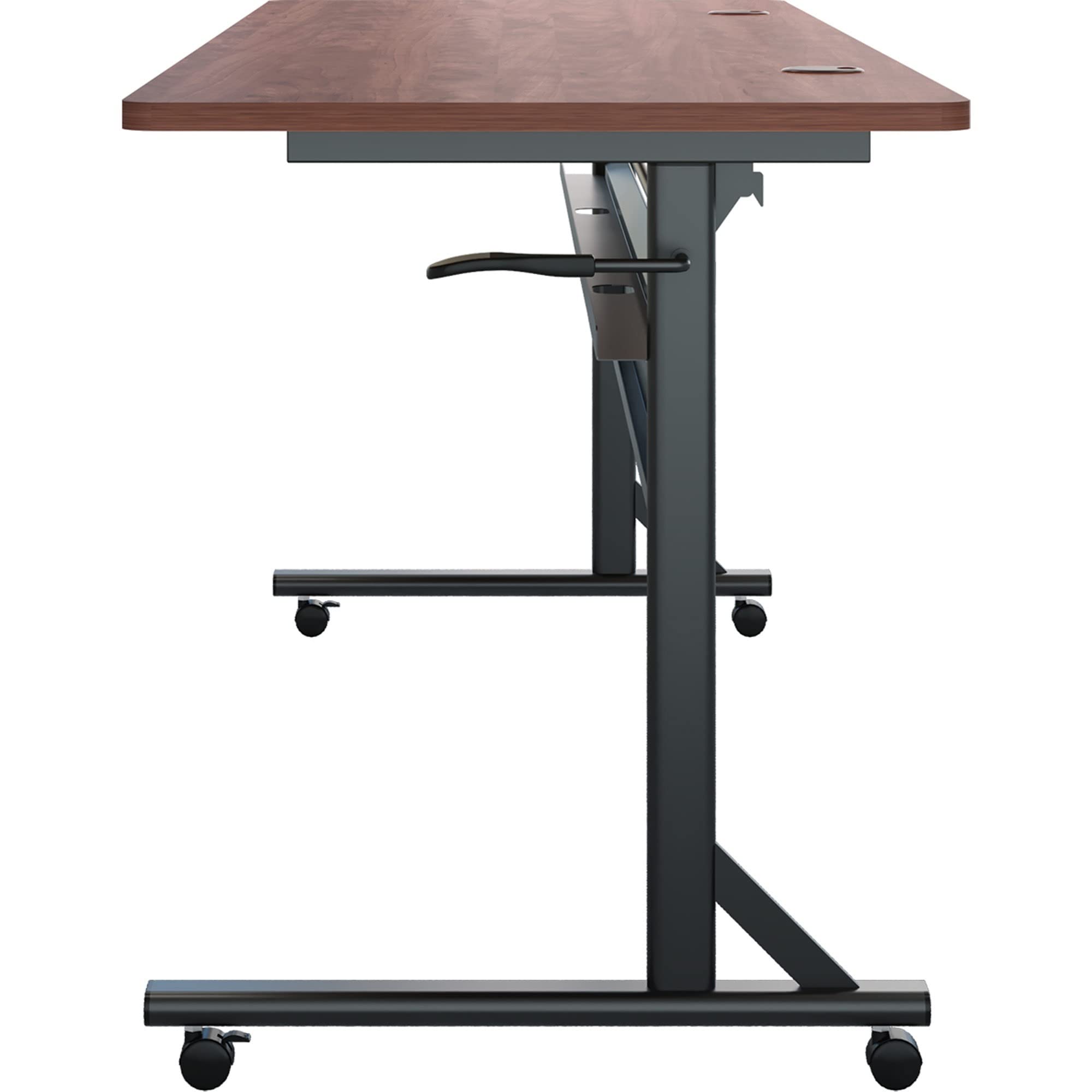 Lorell Shift 2.0 Flip Mobile Nesting Table, Cherry