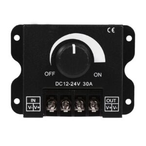 Strip Led Dimmer, LED Light Strip Dimmer, Switch Dimmer Controller, 12V-24V 30A Led Switch Dimmer Controller Manual Operation for Strip Light Single Color