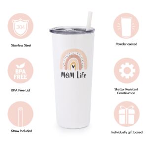 Mom Life Tumbler - 22oz - Mom Tumbler - Mom Cup - Mama Gifts - Best Mom Gifts for Christmas - Mama Tumbler - New Mom Essentials - Boy Mom Gifts - Girl Mom Gifts