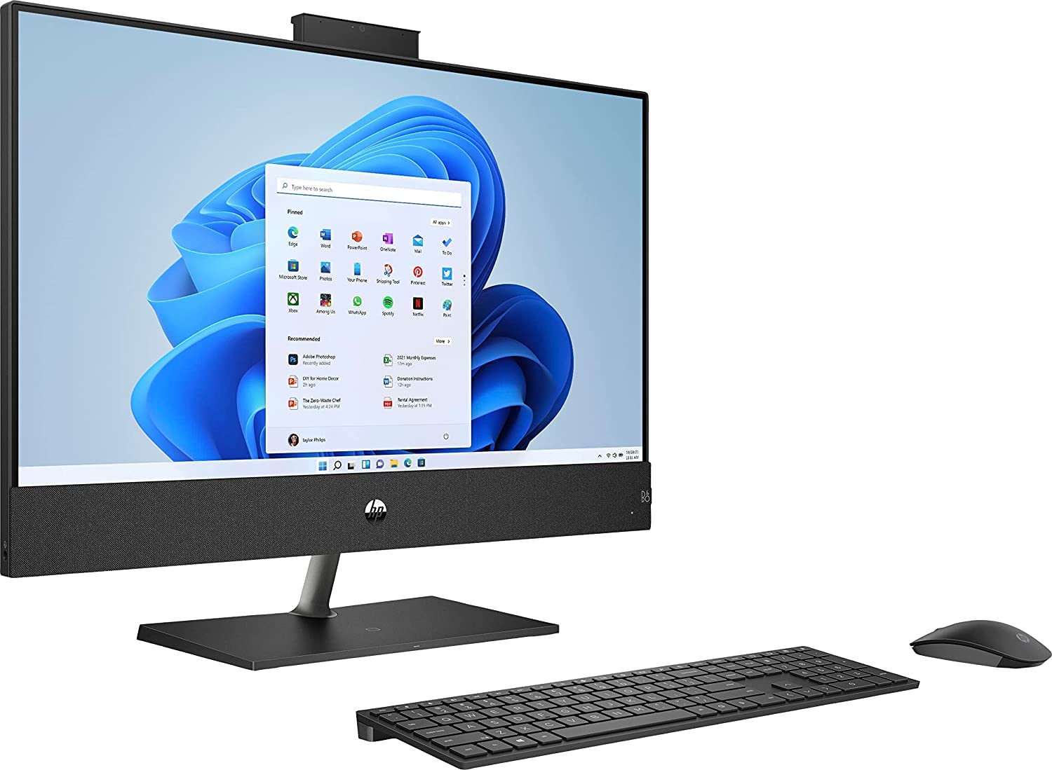 HP 23.8-inch Touchscreen All-in-One PC, Intel Core i9-12900K Processor, 64GB RAM, 4TB SSD + 2TB Hard Drive, Windows 11 Pro, Bang & Olufsen Speakers, HD Webcam & Mic