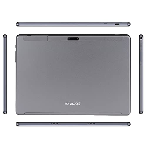 10 Inch Android Tablet pc, Android Tablet, 4 RAM 64GB ROM 128GB Expand, IPS HD,2.5D G+G Touch Screen,Google Certificated Wi-Fi Tablets,Dual Camera, Black-(with Leather case)…