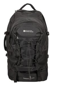 mountain warehouse traveller 60 + 20l travel backpack - detachable black