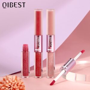 Aseawave 6Pcs Matte Liquid Lipstick + 6Pcs Glitter Lip Gloss, 2 IN 1 24 Hour Long Lasting Red Matte Lipstick with Metallic Shimmer Sparkle Lipgloss for Women